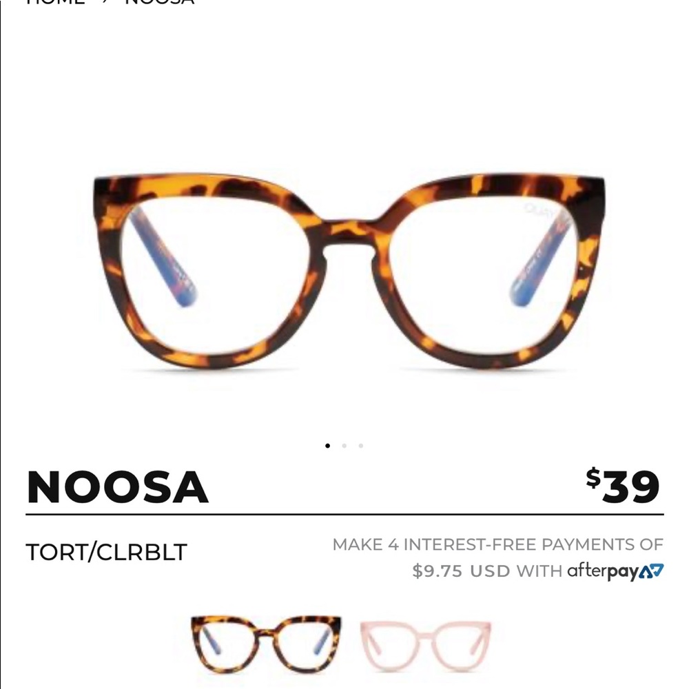 Quay Australia Noosa Tortoise Blue Light Glasses
